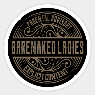 barenaked ladies vintage ornament Sticker